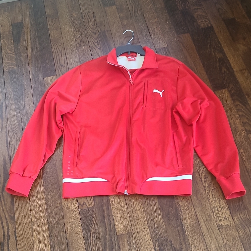 Red Puma Track Jacket
